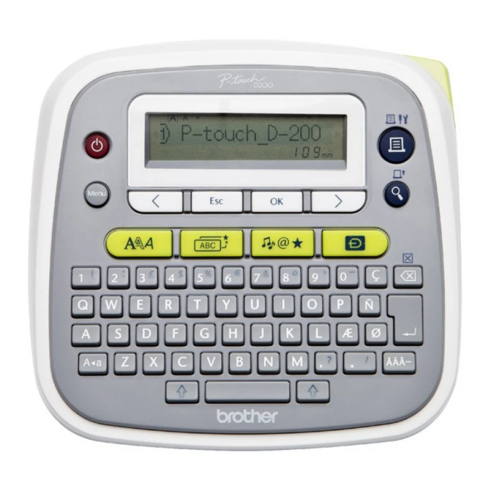 BROTHER เครื่องพิมพ์ฉลาก เครื่องปริ้นสติ๊กเกอร์ PT-D200