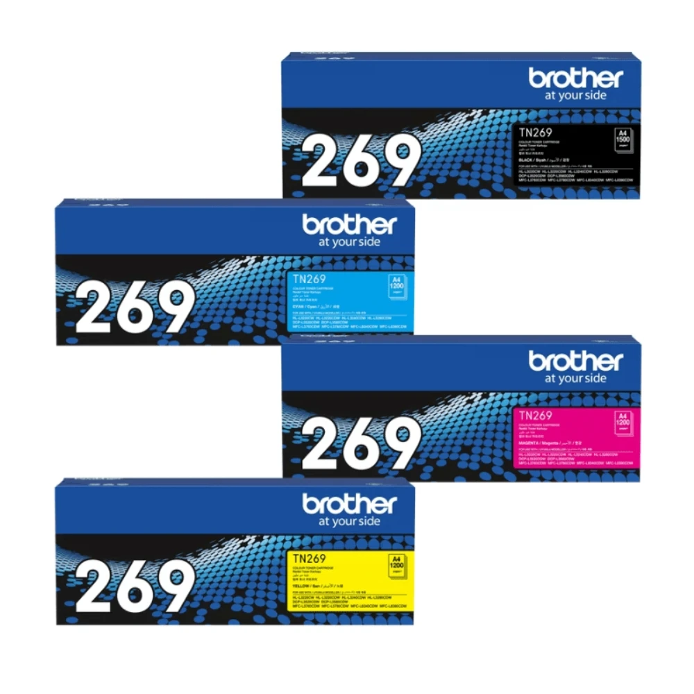 BROTHER Toner Laser ตลับหมึกพิมพ์เลเซอร์สีชมพู TN-269M (ฺMagenta)