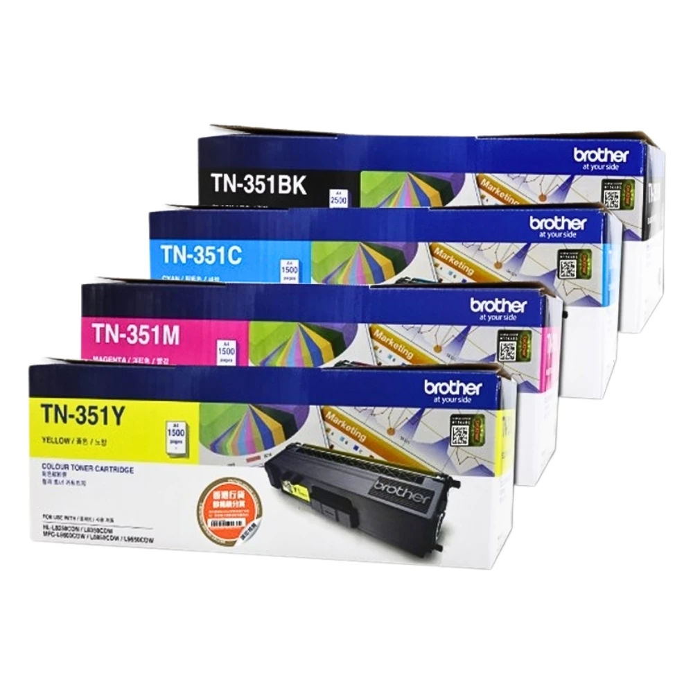 BROTHER Toner Laser ตลับหมึกพิมพ์เลเซอร์สีดำ TN-351BK (ฺBlack)