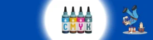น้ำหมึกอิงค์เจ็ท 4 สี แบบขวด CMYK ที่เควีซี คอมพิวเตอร์