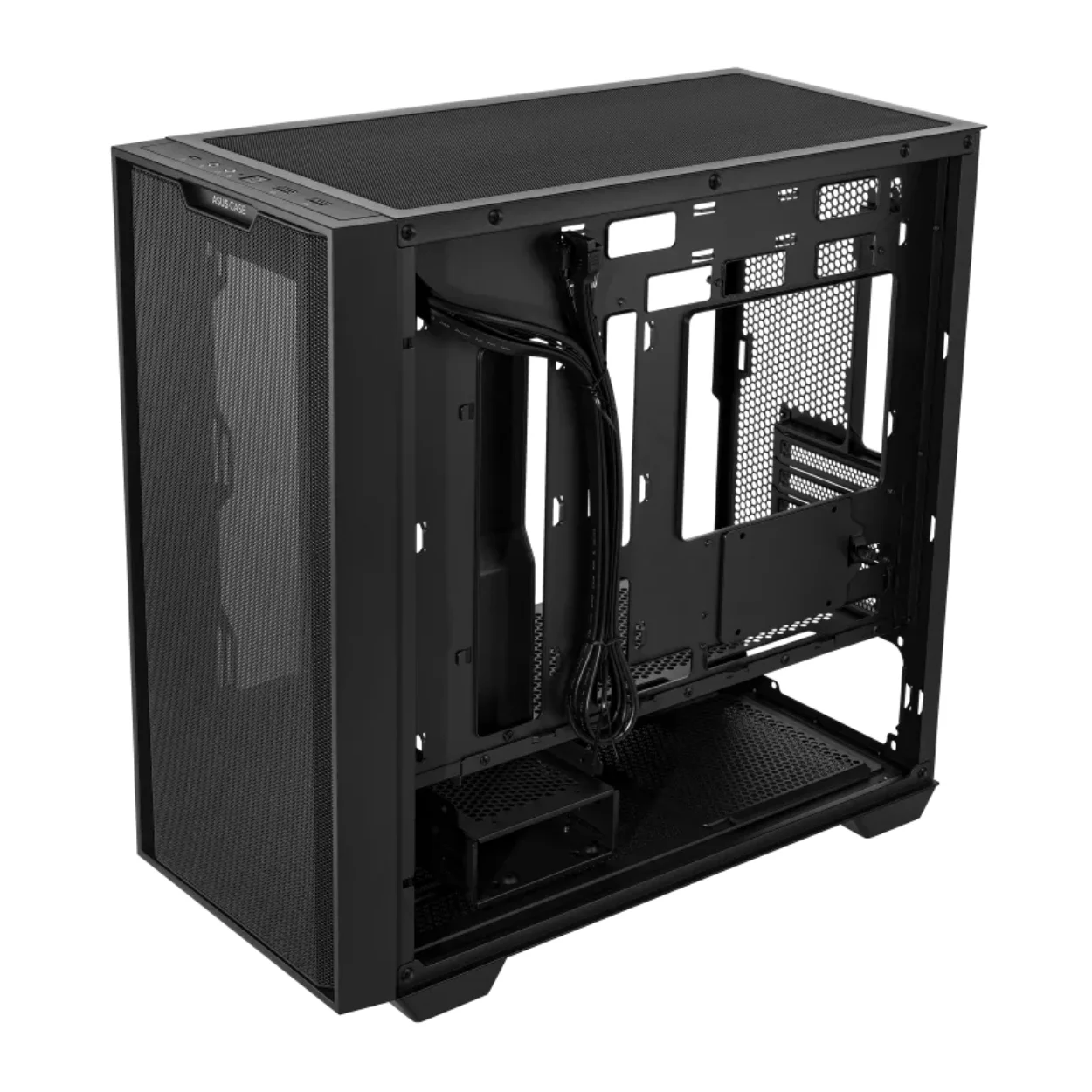เคสคอมพิวเตอร์ สีดำ ASUS A21 Micro-ATX Black