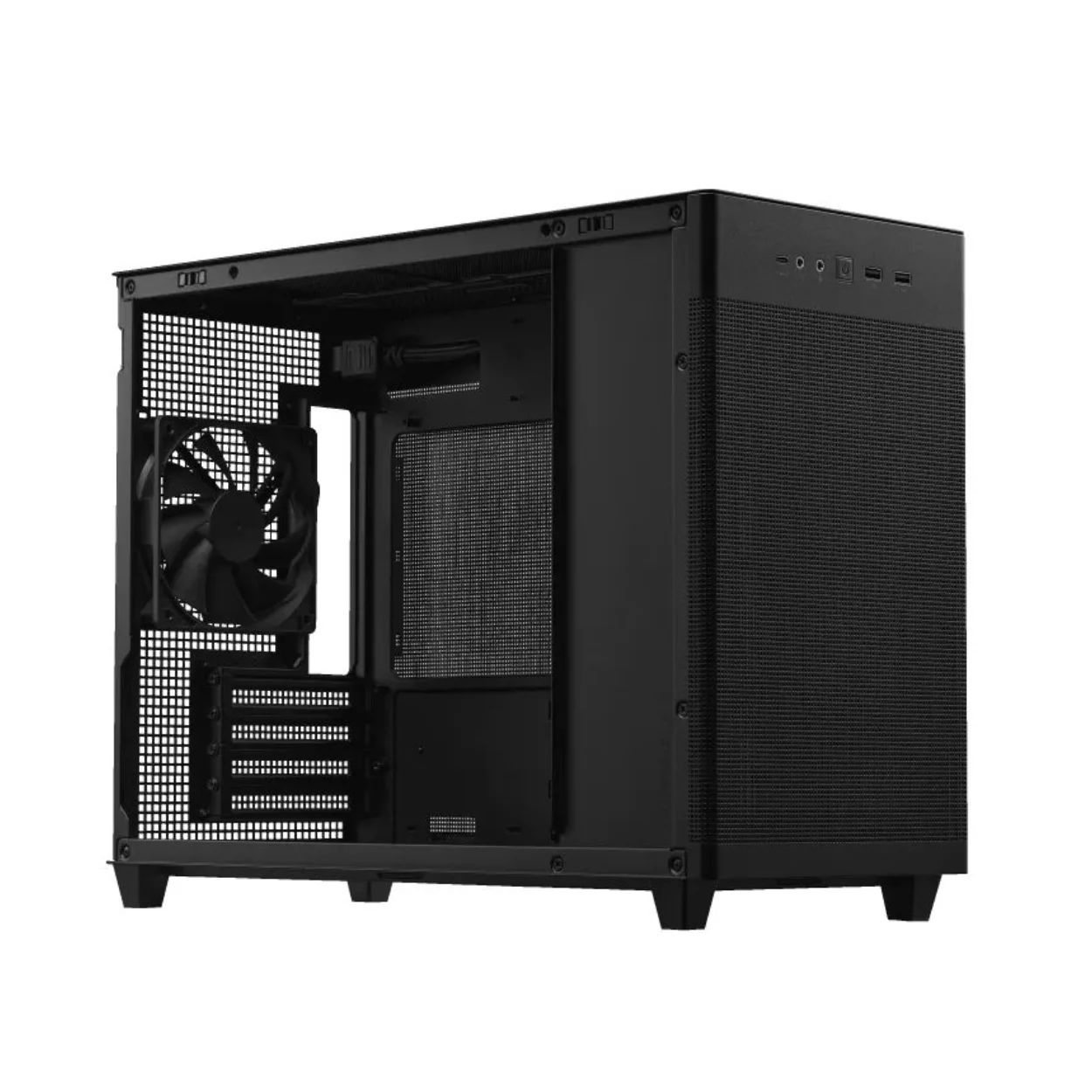 เคสคอมพิวเตอร์ สีดำ ASUS Prime AP201 MicroATX Mesh Black