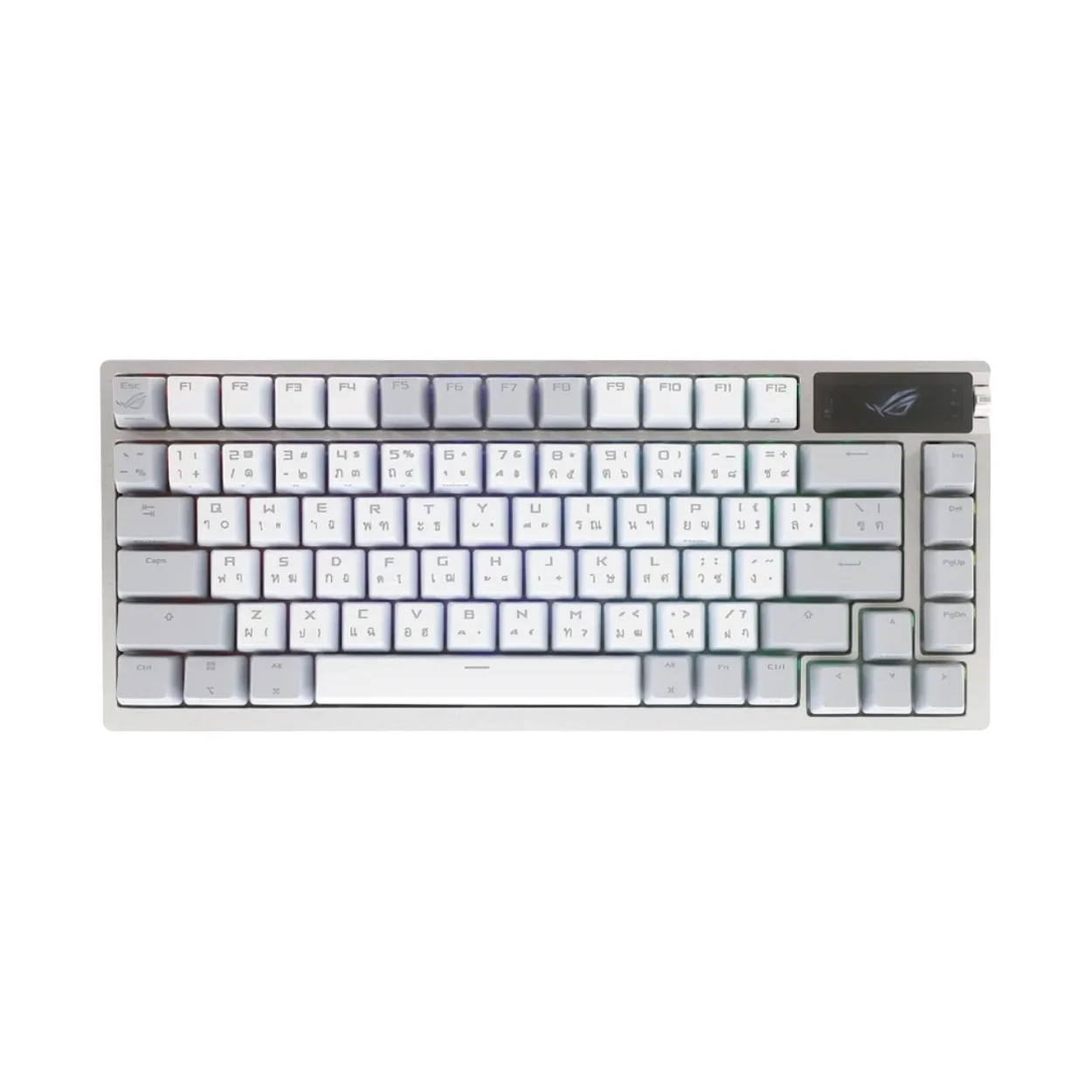 คีย์บอร์ดไร้สาย สีขาว ภาษาไทย ASUS ROG Azoth NX Red Wireless White Keyboard