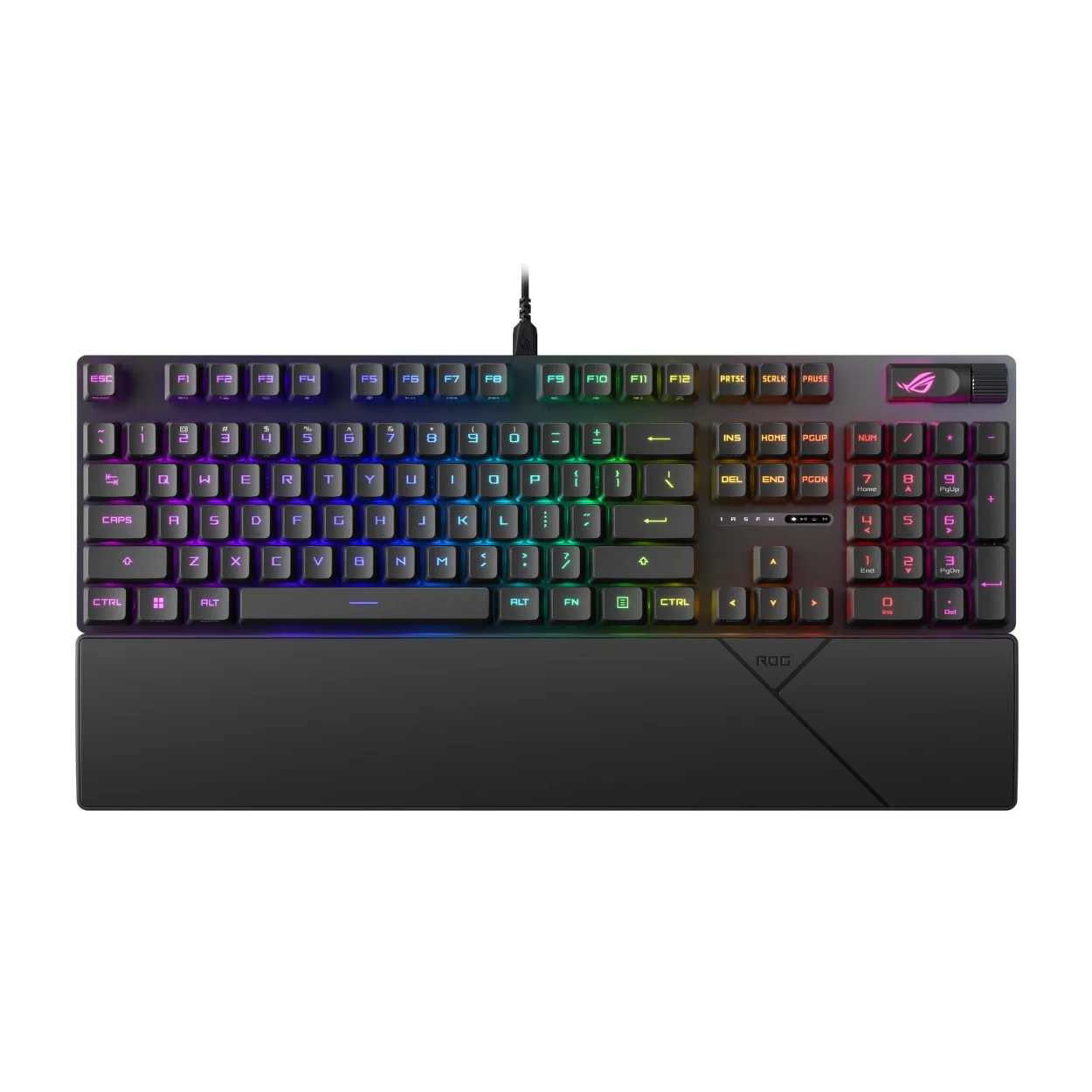 คีย์บอร์ดเกมมิ่ง สีดำ ภาษาไทย ASUS ROG Strix Scope II RX RedKB Black Keyboard (เสียงคลิกและแรงต้าน 2 จังหวะ)