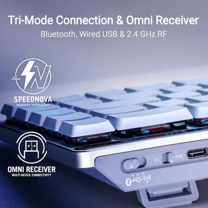 ASUS M603 Falchion Low Profile RX Red 05 คีย์บอร์ดไร้สาย สีขาว ภาษาอังกฤษ ASUS M603 Falchion Low Profile RXRed Keyboard (พิมพ์ไว สมูท เสียงเบา)
