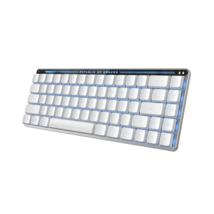 ASUS-M603-Falchion-LowProfile-RX-Blue-02 คีย์บอร์ดไร้สาย สีขาว ภาษาไทย ASUS M603 Falchion Low Profile RXBlue Keyboard (พิมพ์แล้วมีเสียงคลิก และได้แรงต้าน 2 จังหวะ)