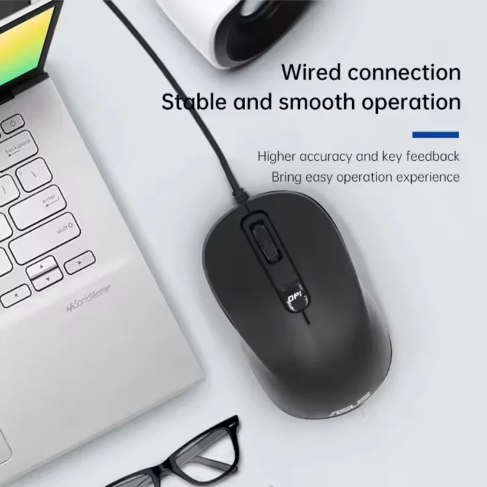 Asus-MU101C-Wired-Blue-Ray-Silent-Mouse-03 เมาส์มีสาย ASUS MU101C Wired Blue Ray Silent Mouse