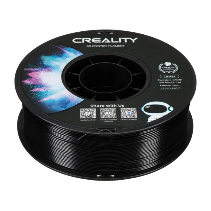 CR-ABS-Black-1.75mm-1KG-02 เส้นพลาสติก 3D สีดำ Creality CR-ABS Black 1.75mm 1KG