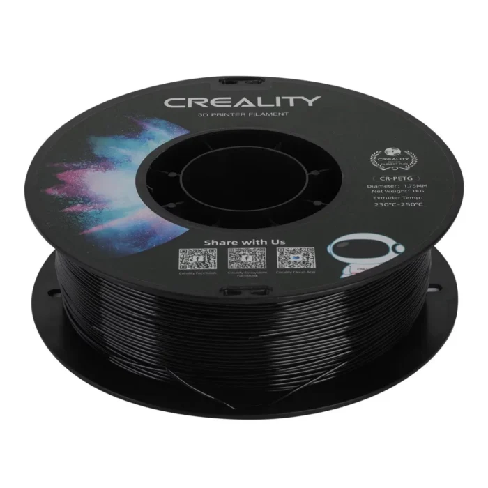 CR-PETG-Filament-Black-1.75mm-1KG-02 เส้นพลาสติก 3D สีดำ Creality CR-PETG Filament Black 1.75mm 1KG
