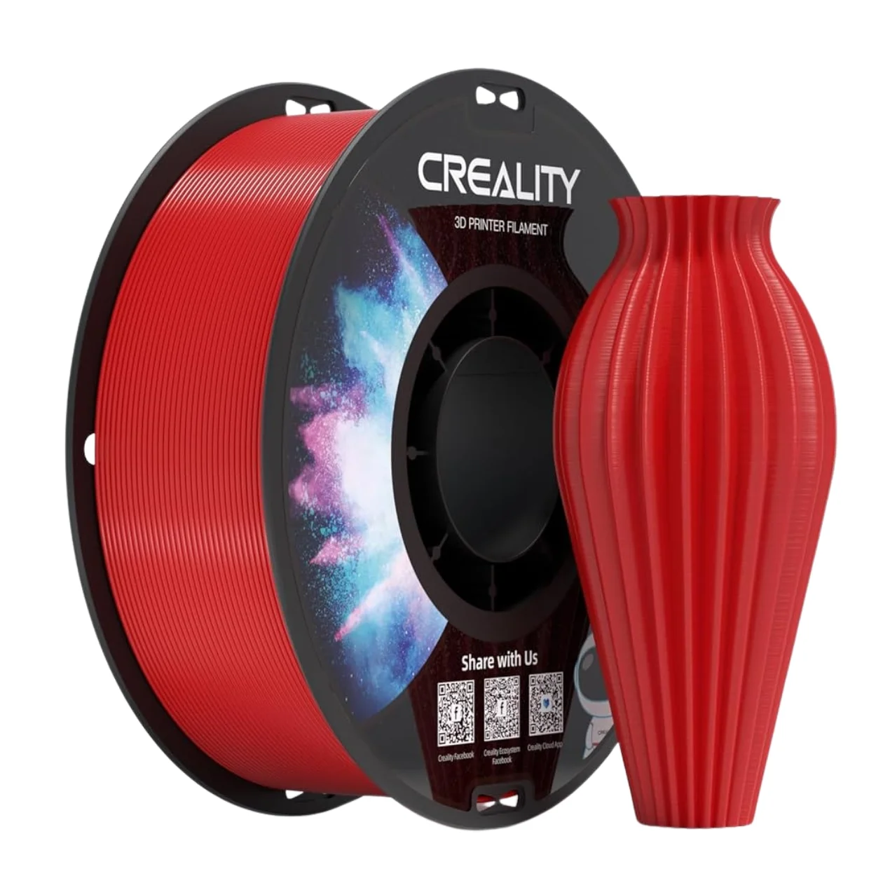 เส้นพลาสติก 3D สีแดง Creality CR-PETG Filament Red 1.75mm 1KG