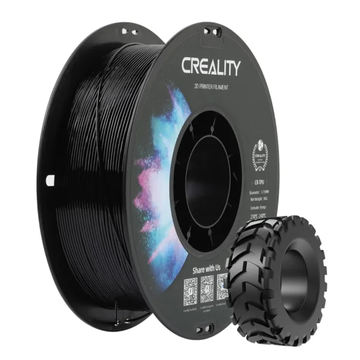 CR-TPU-Black-1.75mm-1KG-01 เส้นพลาสติก 3D สีดำ Creality CR-TPU Black 1.75mm 1KG