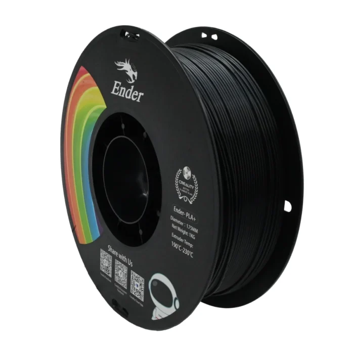 Ender-PLA-Filament-1.75mm-1KG-Black-02 เส้นพลาสติก 3D สีดำ Creality Ender-PLA+ Filament 1.75mm 1KG Black