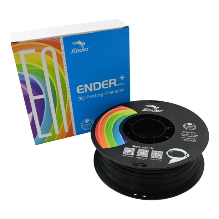 Ender-PLA-Filament-1.75mm-1KG-Black-03 เส้นพลาสติก 3D สีดำ Creality Ender-PLA+ Filament 1.75mm 1KG Black