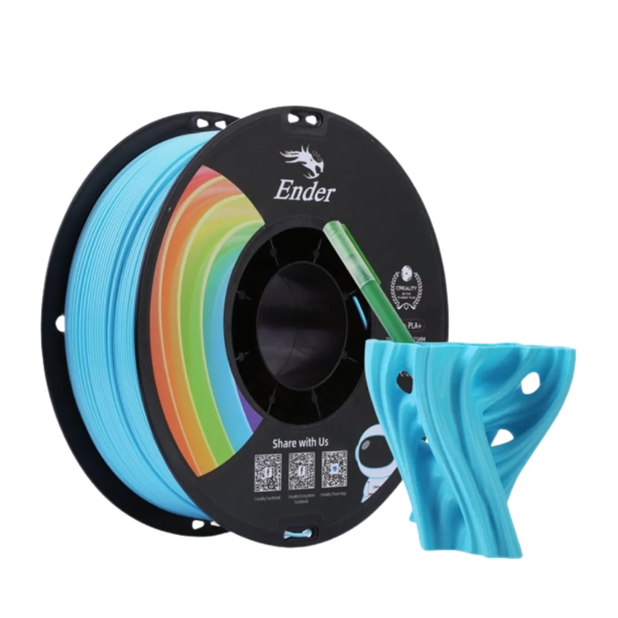 เส้นพลาสติก 3D สีฟ้า Creality Ender-PLA+ Filament 1.75mm 1KG Blue