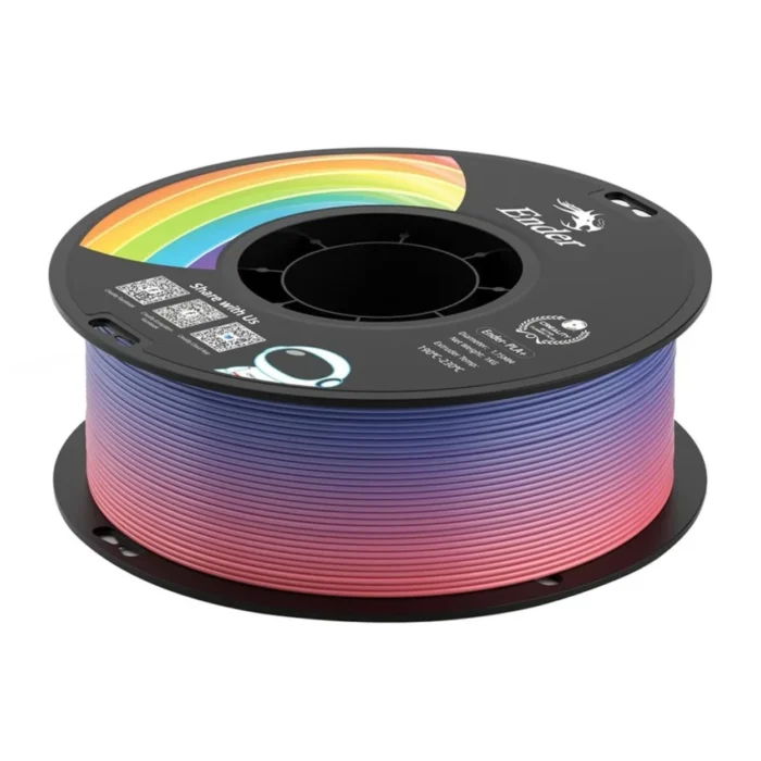 Ender-PLA-Filament-1.75mm-1KG-Rainbow-02 เส้นพลาสติก 3D สีรุ้ง Creality Ender-PLA+ Filament 1.75mm 1KG Rainbow