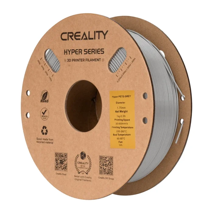 Hyper-PETG-Grey-1kg-02 เส้นพลาสติก 3D สีเทา Creality Hyper PETG Grey 1kg