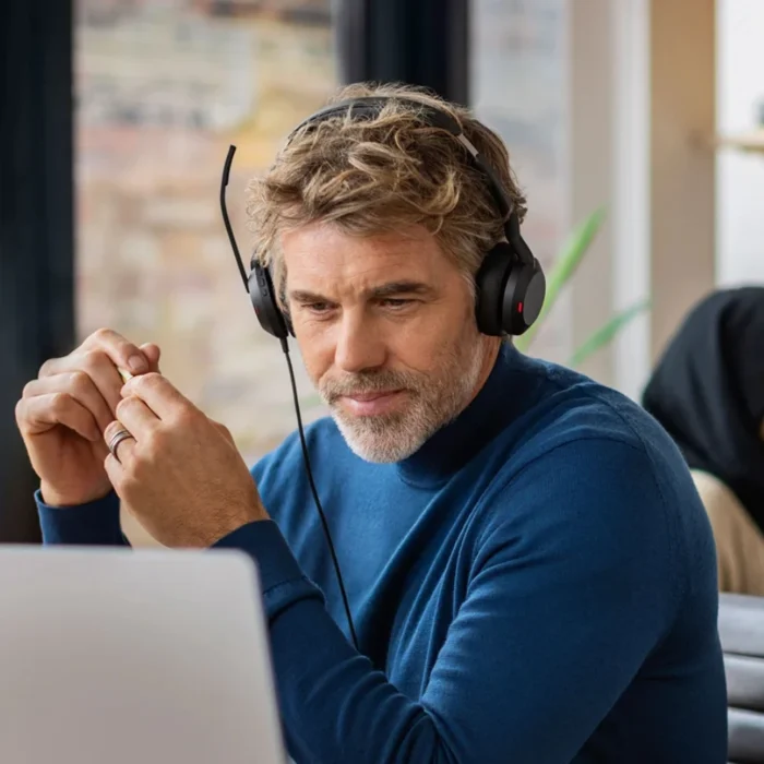 ชุดหูฟัง Jabra Evolve2 30 SE, MS Stereo USB-C พร้อมอะแดปเตอร์ USB-A