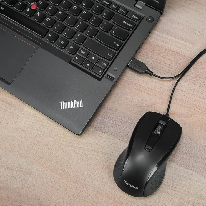 Targus U660 USB Optical Mouse Black 04 Targus U660 USB Optical Mouse เมาส์มีสาย สีดำ
