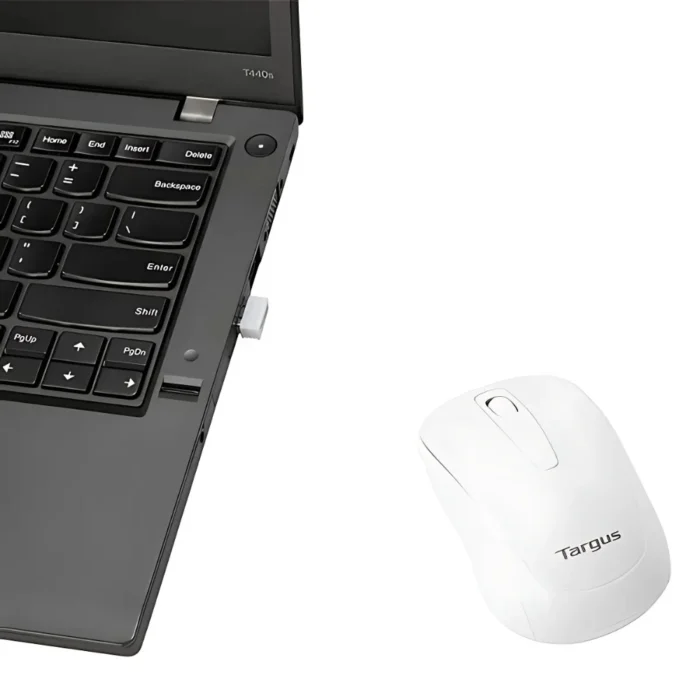 Targus W600 Wireless Optical Mouse White 03 Targus W600 Wireless Optical Mouse White เม้าส์ไร้สาย สีขาว