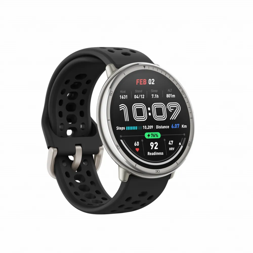 Amazfit Active 2 Black Sport สมาร์ทวอทช์สำหรับการออกกำลังกาย