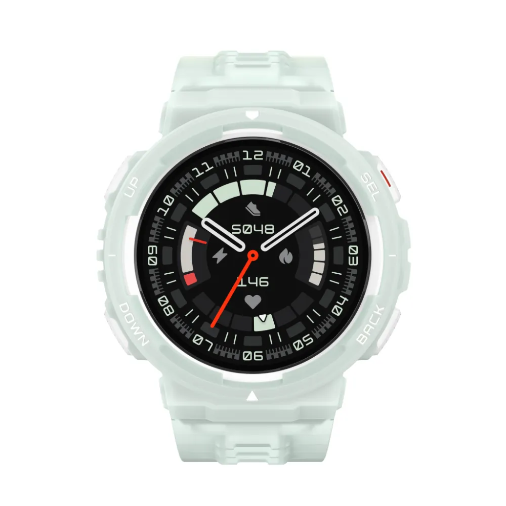 Amazfit Active Edge Mint Green สมาร์ทวอทช์สำหรับการออกกำลังกายและกิจกรรมกลางแจ้ง