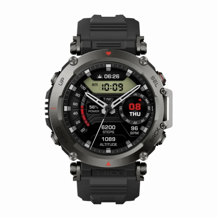 Amazfit T-Rex Ultra Abyss Black - สมาร์ทวอทช์สายลุย มาตรฐานทหาร กันน้ำ 10ATM แบตอึด 20 วัน Amazfit T-Rex Ultra Abyss Black - สมาร์ทวอทช์สายลุย มาตรฐานทหาร กันน้ำ 10ATM แบตอึด 20 วัน