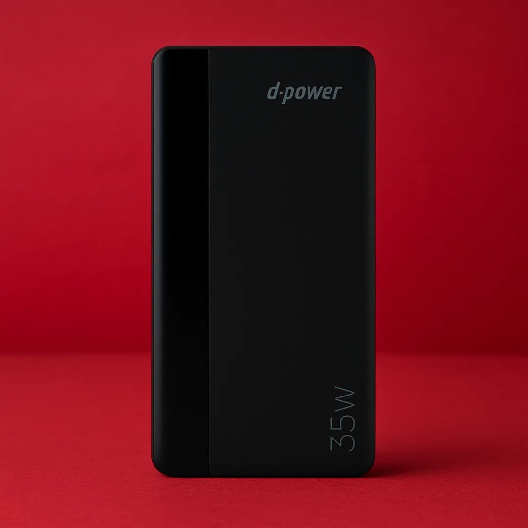 พาวเวอร์แบงค์ D-POWER 20000 mAh รุ่น GC205 LED Black