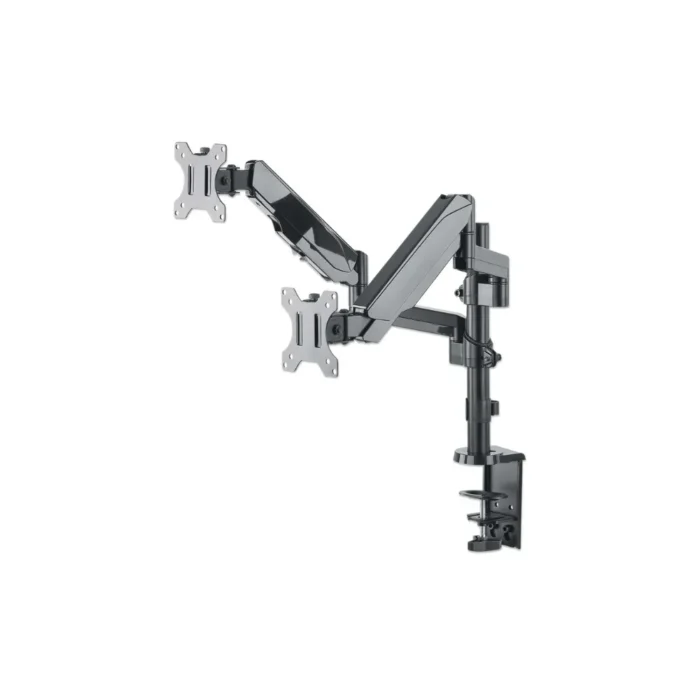dual-monitor-mount-mht-461597-1 ขาตั้งจอคอม 2 จอ พร้อมแขนแก๊สสปริงคู่ สำหรับจอ 17 - 32 นิ้ว