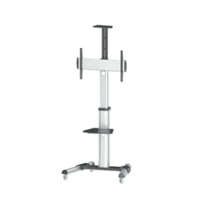 ขาตั้งทีวีอะลูมิเนียมหมุนจอได้ ปรับสูง-ต่ำ พร้อมล้อ AluPro Pivot Stand