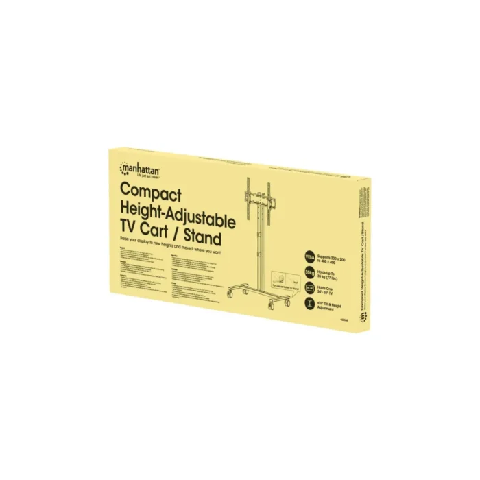 height-adjust-tv-cart-mht-462068-3 ขาตั้งทีวีมีล้อ ดีไซน์กะทัดรัด ปรับสูงต่ำได้ คล่องตัว