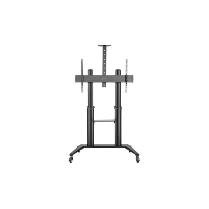height-adjust-tv-cart-mht-462341-2 ขาตั้งทีวีจอใหญ่พิเศษ อลูมิเนียม Heavy-Duty ปรับสูงต่ำได้ สำหรับทีวี 70 - 120 นิ้ว