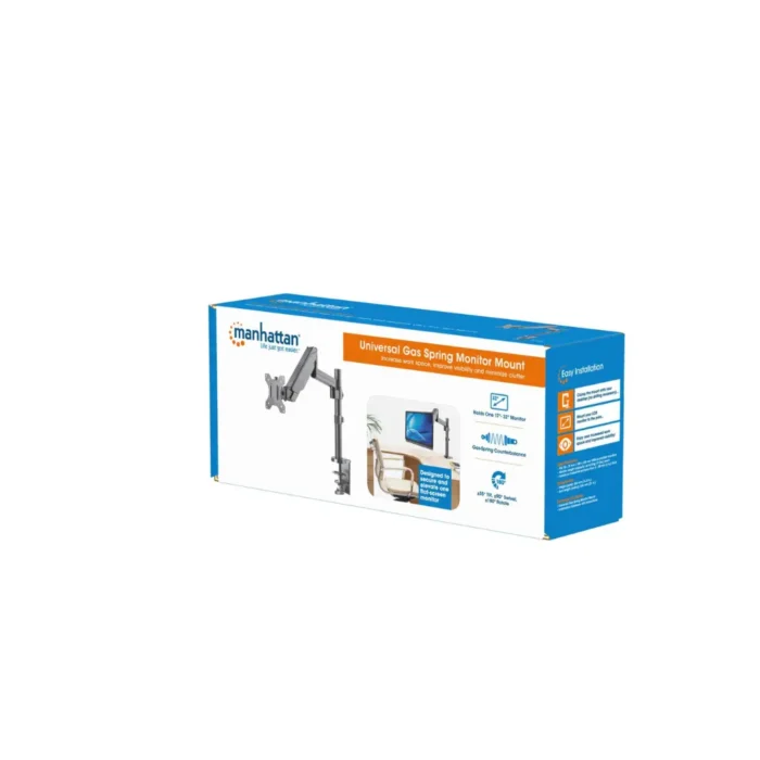 monitor-mount-mht-461580-3 ขาแขวนจอคอมแก๊สสปริง ปรับระดับอิสระได้ สำหรับจอ 17 - 32 นิ้ว