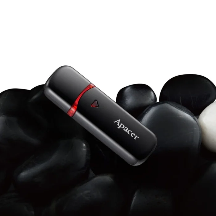 Apacer Handy Steno AH333 32GB Black 03 Apacer Handy Steno AH333 32GB Black แฟลชไดรฟ์สีดำ