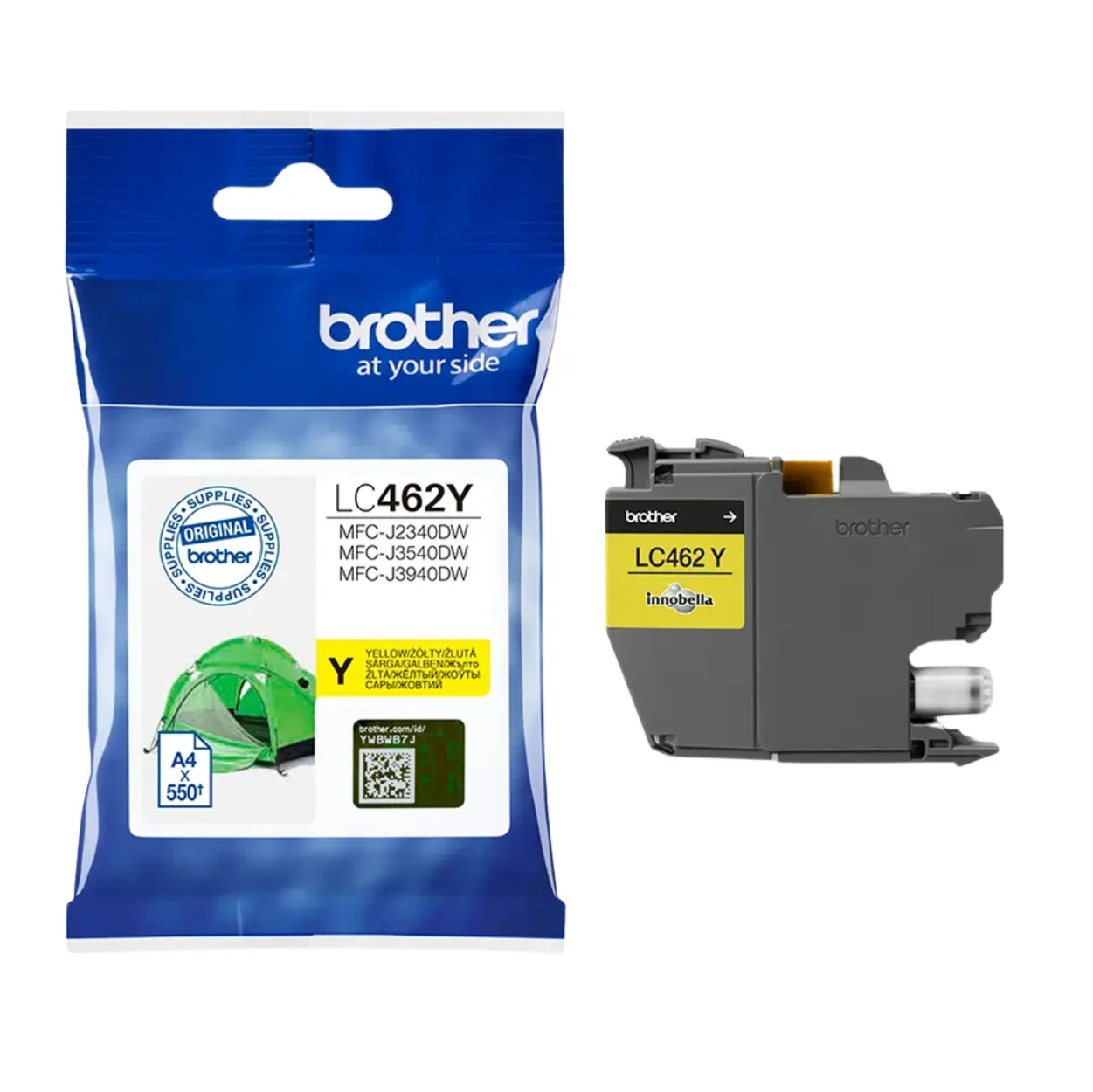 BROTHER Ink หมึกพิมพ์สีเหลือง LC-462Y (ฺYellow)