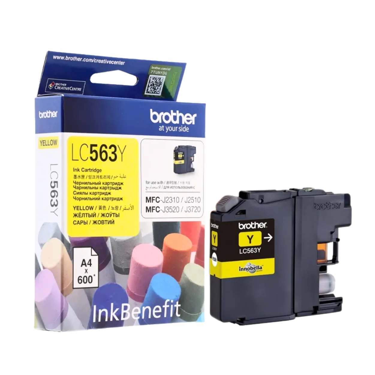 BROTHER Ink หมึกพิมพ์สีเหลือง LC-563Y (ฺYellow)