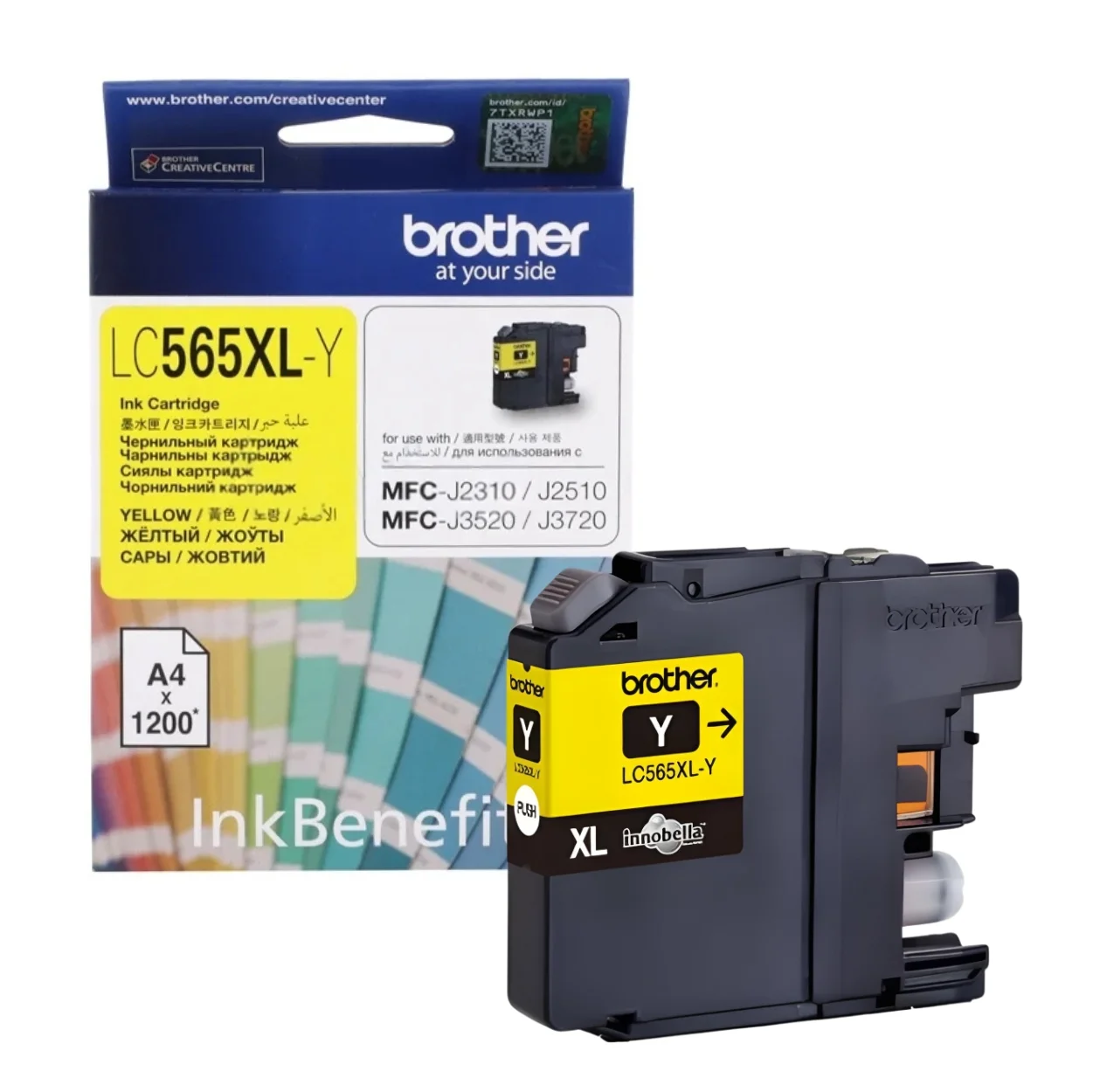 BROTHER Ink หมึกพิมพ์สีเหลือง LC-565XLY (ฺYellow)