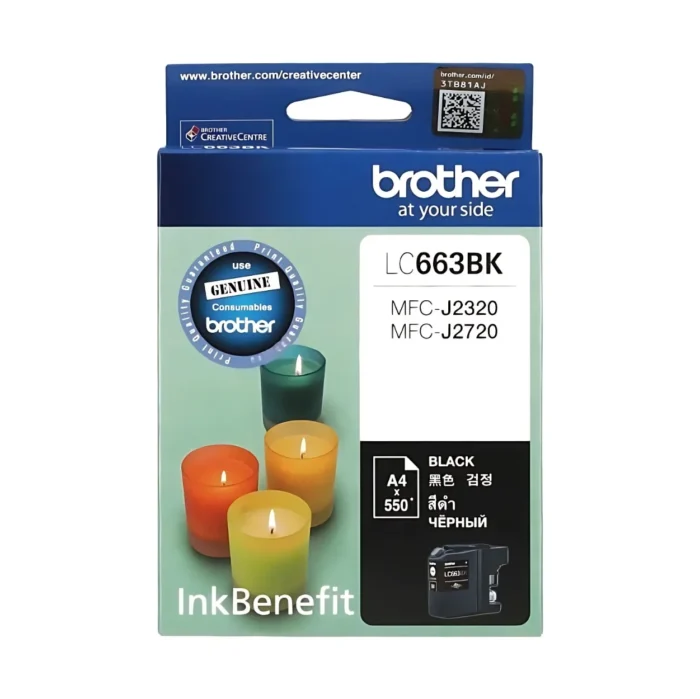 BROTHER Ink หมึกพิมพ์สีดำ LC-663BK (ฺBlack)