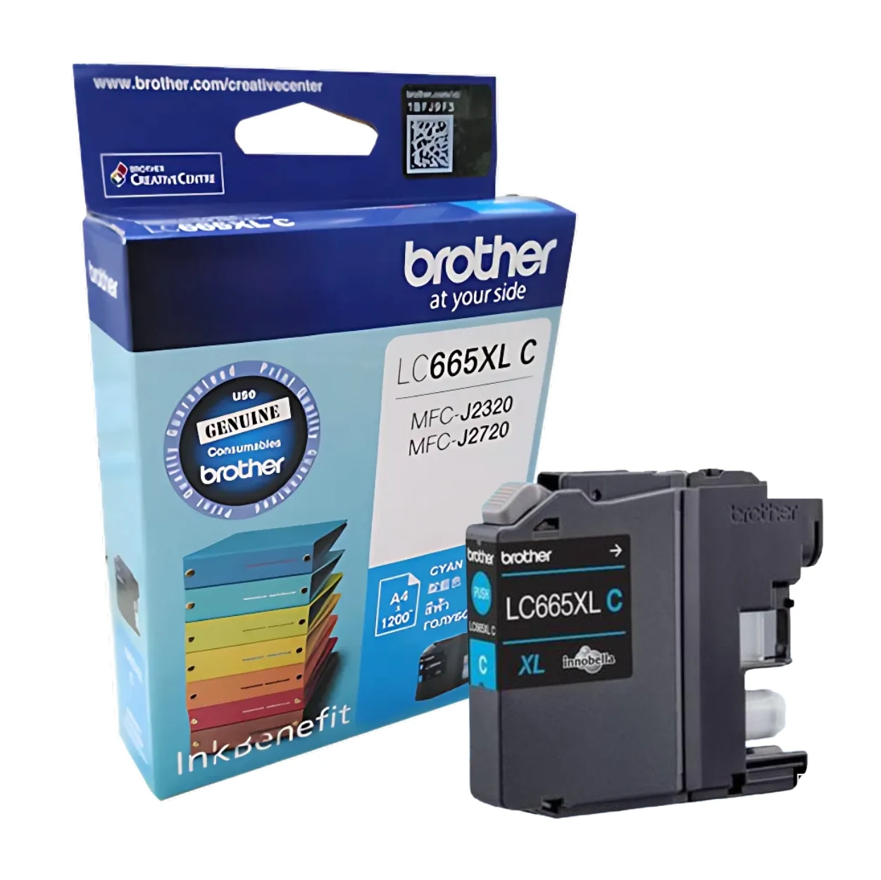 BROTHER Ink หมึกพิมพ์สีฟ้า LC-665XLC (ฺBlue)