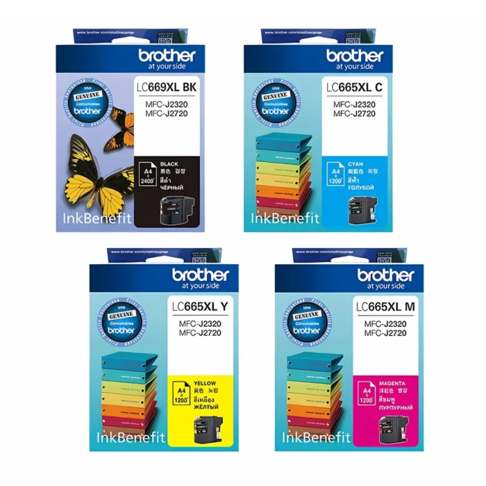 BROTHER Ink หมึกพิมพ์สีชมพู LC-665XLM (ฺMagenta)