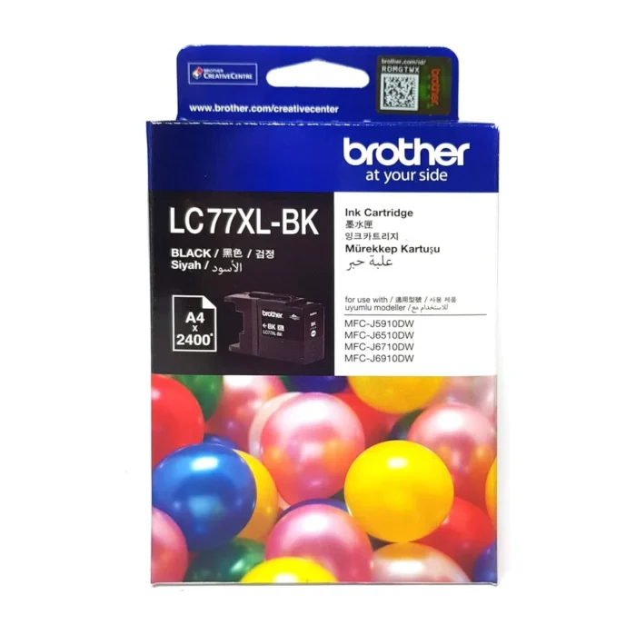 BROTHER Ink หมึกพิมพ์สีดำ LC-77XLBK (ฺฺBlack)