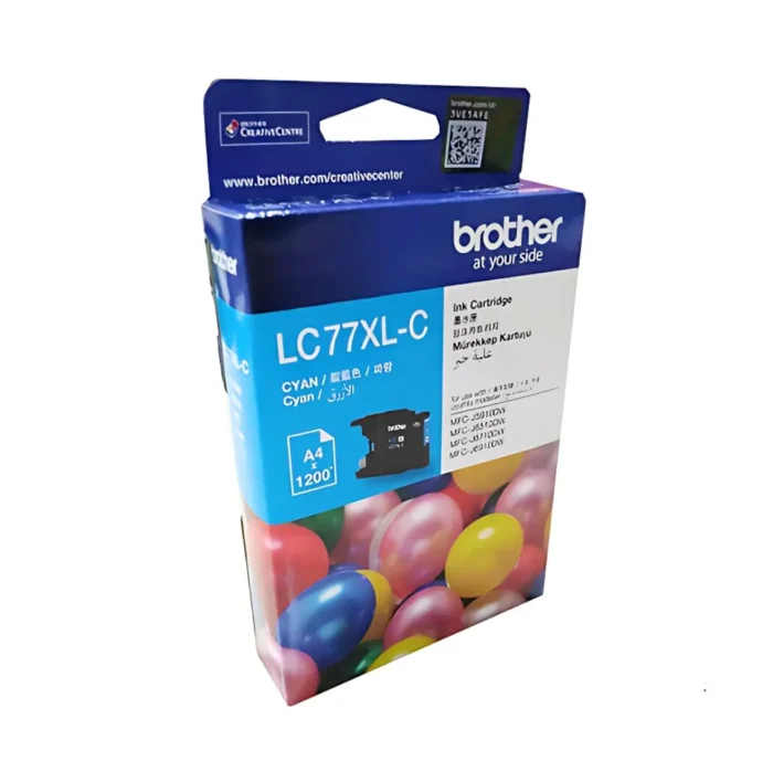 BROTHER Ink หมึกพิมพ์สีฟ้า LC-77XLC (ฺCyan)