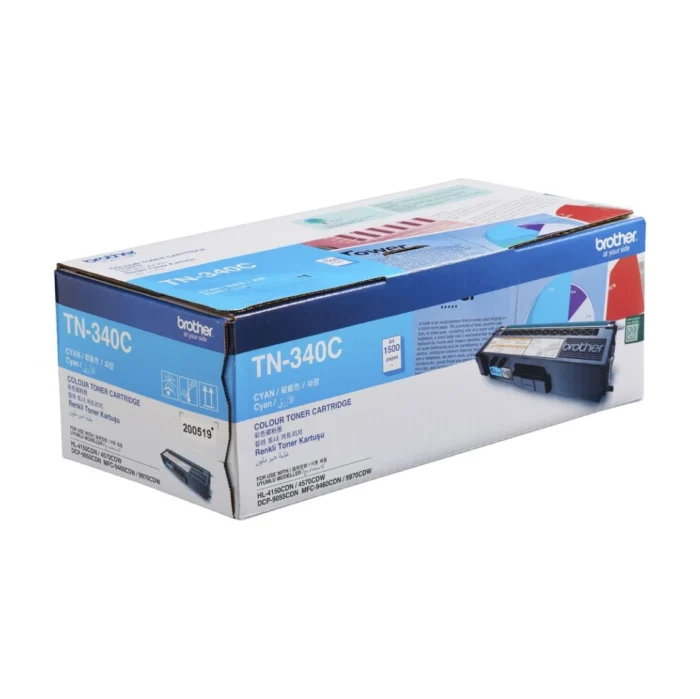 Brother-TN-340C 02 BROTHER Toner Laser ตลับหมึกพิมพ์เลเซอร์สีฟ้า TN-340C (ฺBlue)