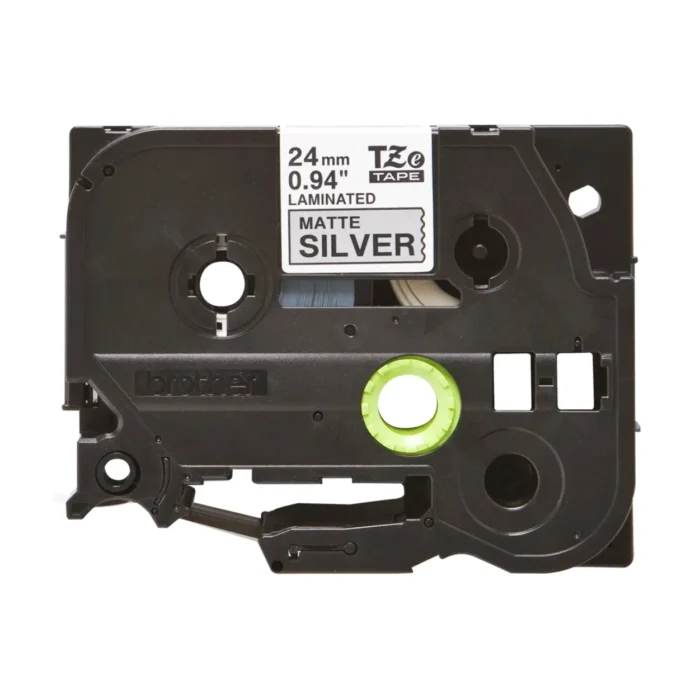 Brother TZE-M951 Tape 03 BROTHER เทปพิมพ์อักษรสีดำ พื้นเงิน ขนาด 24 มม. TZE-M951