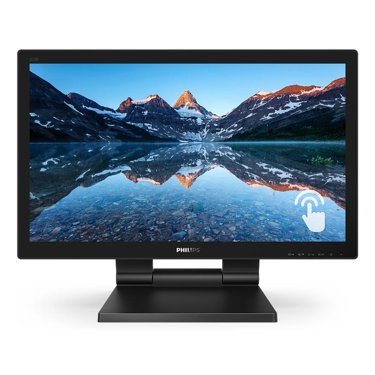 Philips จอภาพ LCD ขนาด 21.5 นิ้ว แบบสัมผัส กันน้ำ กันฝุ่น ขาตั้งปรับได้