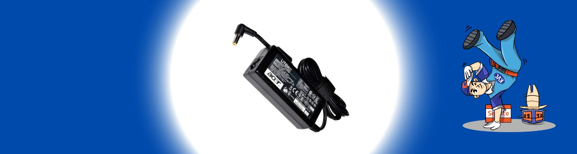 อะแดปเตอร์ ที่ชาร์จโน๊ตบุ๊ค (Power Adapter) ของแท้ ประกันศูนย์ สต๊อกล่าสุด %currentyear% ที่ร้านเควีซี คอมพิวเตอร์