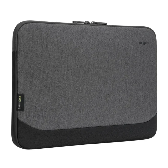 Targus Cypress Eco Smart Sleeve Gray 01 Targus Cypress Eco Smart Sleeve Grey ซองแนวนอนใส่แล็ปท็อปใหญ่ ขนาด 13-14 นิ้ว สีเทา