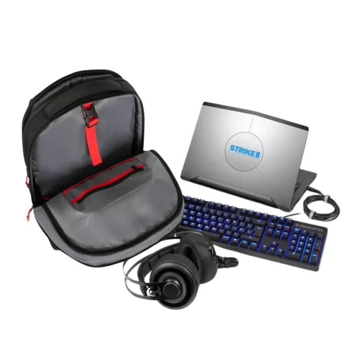 Targus Strike II 17.3” Gaming Backpack 04 Targus Strike II 17.3 inch Gaming Backpack กระเป๋าเป้สำหรับโน๊ตบุ๊กเกมมิ่ง