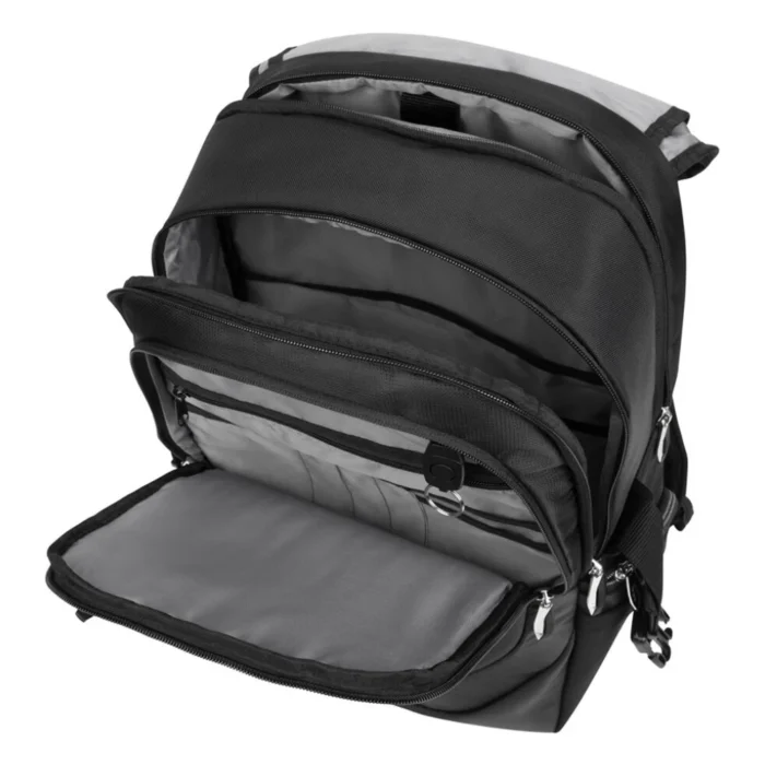 Targus Voyager II Backpack 17.3 inch 02 Targus Voyager II Backpack กระเป๋าสะพายหลัง ขนาด 17.3 นิ้ว สีดำพร้อมผ้าคลุมกันฝน