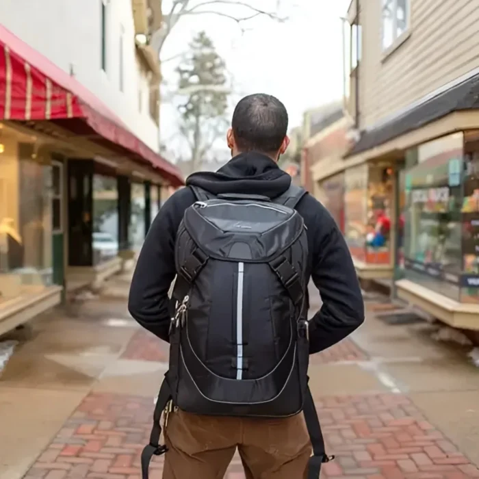 Targus Voyager II Backpack 17.3 inch 04 Targus Voyager II Backpack กระเป๋าสะพายหลัง ขนาด 17.3 นิ้ว สีดำพร้อมผ้าคลุมกันฝน