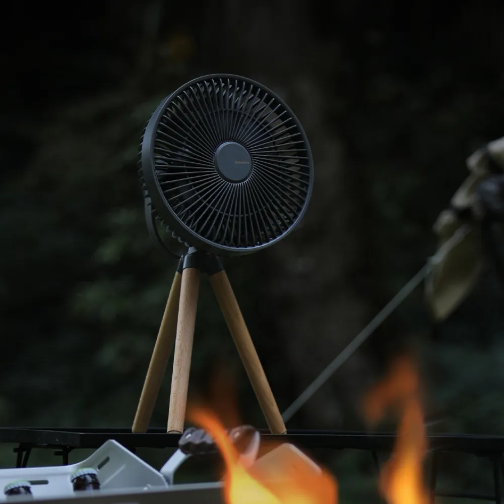 AISOLOVE F13 พัดลมกลางแจ้ง รุ่น Outdoor Fan สีดำ แบต 9000mAh ใช้เป็น Powerbank ได้